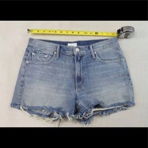 Mother Denim Destroyed Blue Jean Shorts sz 25